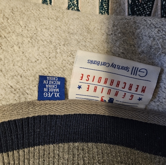 Vintage Mens XL Genuine Merchandise Mariners button up sweater jacket - Picture 7 of 9